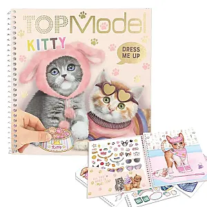 TOPModel Dress Me Up KITTY – Cicás matricás divattervező album